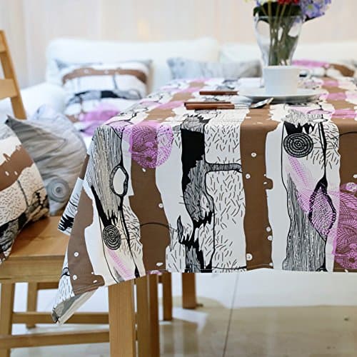 Tabgw Rectangular Tablecloth Dining Room Garden Hotel Cafe Restaurant table cover cloth European style woodpecker 90x140cm Home accessories