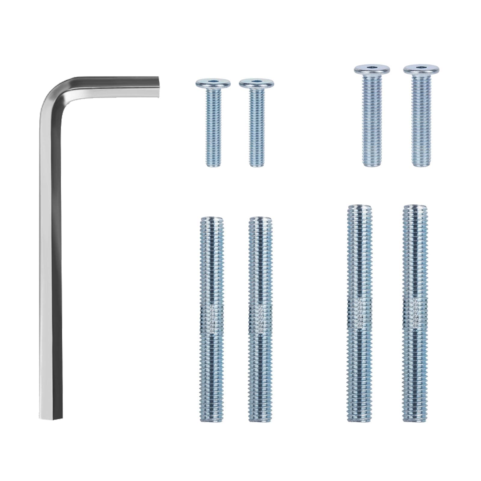 Cat Scratching Post Replacement Screws, M10 and M8 Screws for Cat Scratching Post with Allen Wrench 4PCS Threaded Bolt and 4PCS Screw (9 pcs)