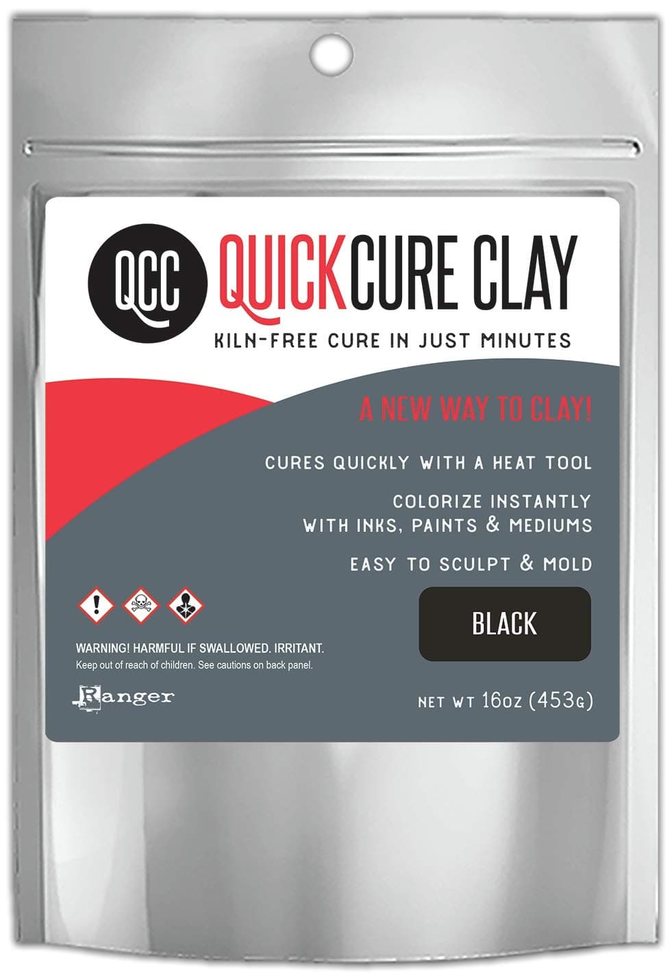 RANGER INDUSTRIES QUICK CURE CLAY 16OZ BLACK