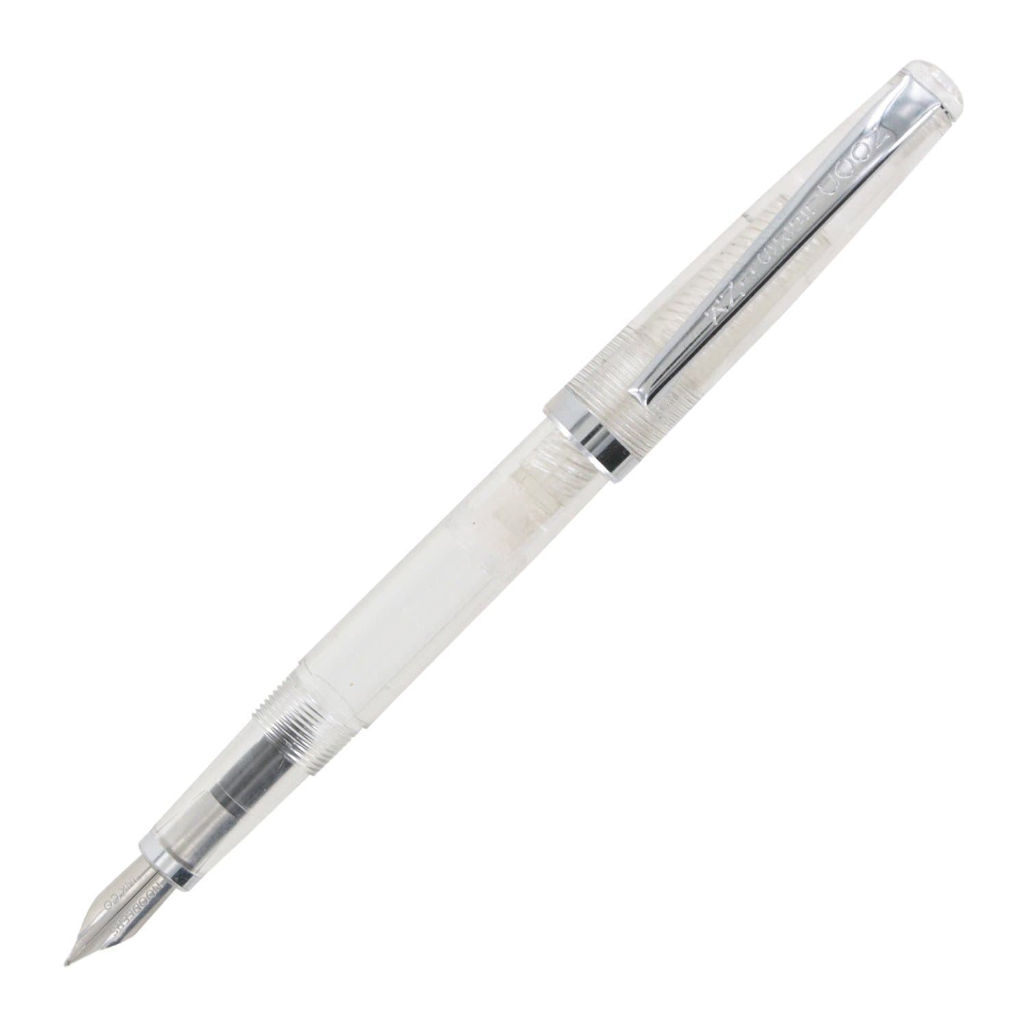 Ink Piston Fill Flex Nib Clear Demonstrator Medium Point Fountain Pen - ND-17000