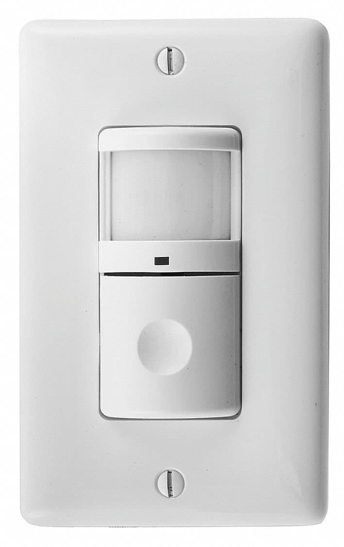 Occupancy Sensor, PIR, 1200 sq ft, White WS2000W by Hubbell Wiring Device-Kellems