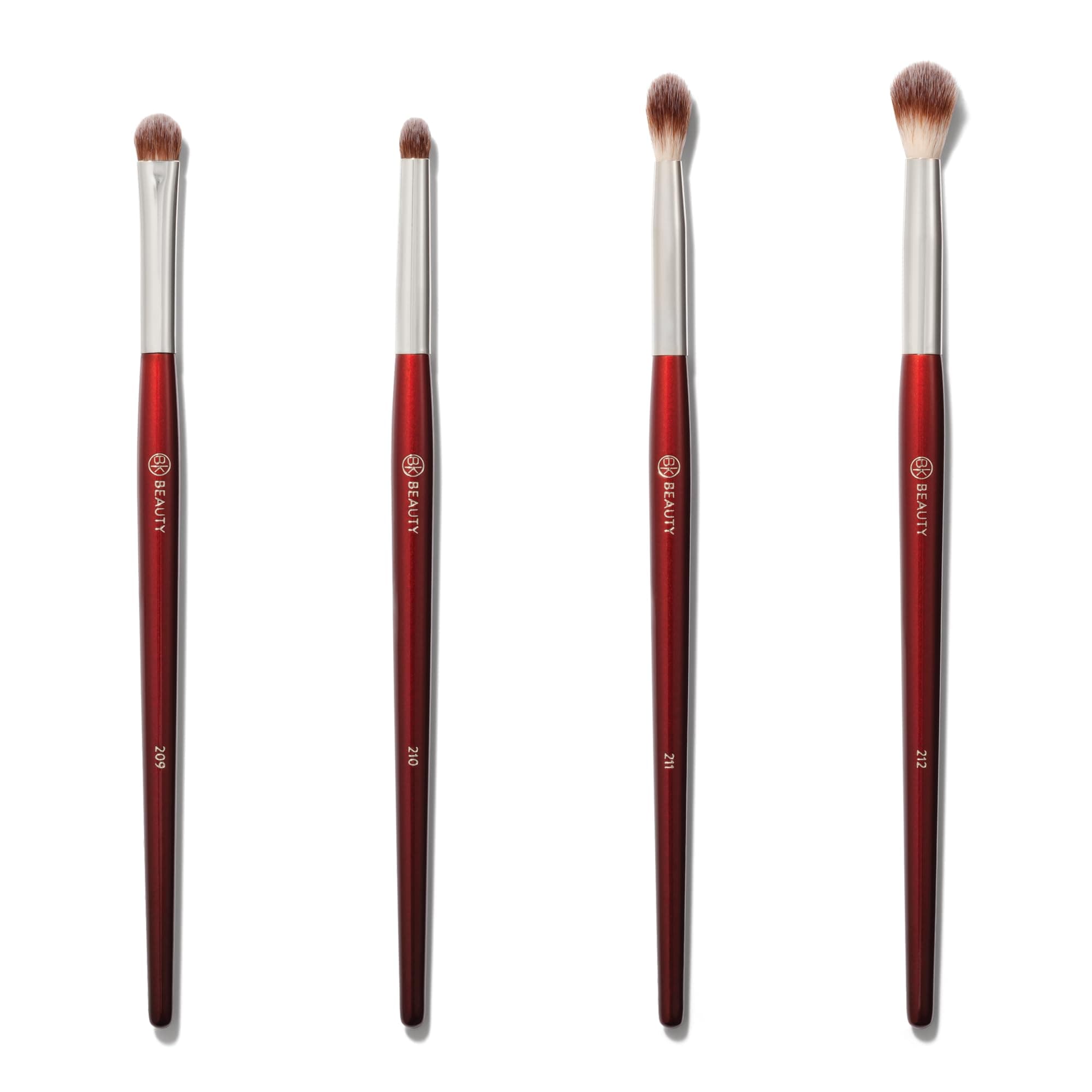 BK BEAUTY - CORE LINE EXTENSION EYE SET (4PC) - Professional Eyeshadow Brush Set for Precise Makeup Placement & Blending | Premium Eye Makeup Brushes for Flawless Application