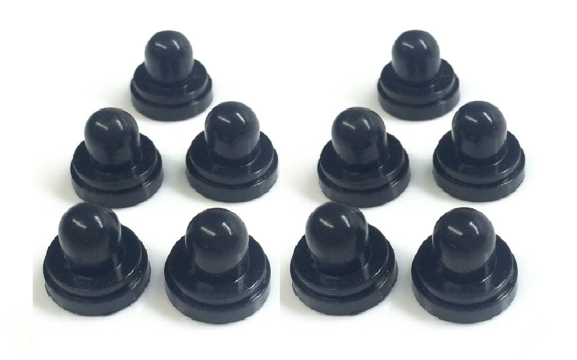 Push Button Breaker Boots Black 10 Pack Marine/Boat