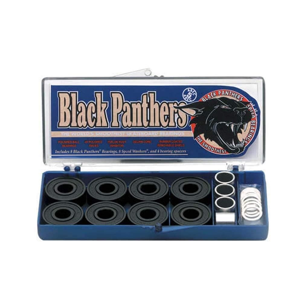 Shorty's Black Panthers Skateboard Bearings Abec 5