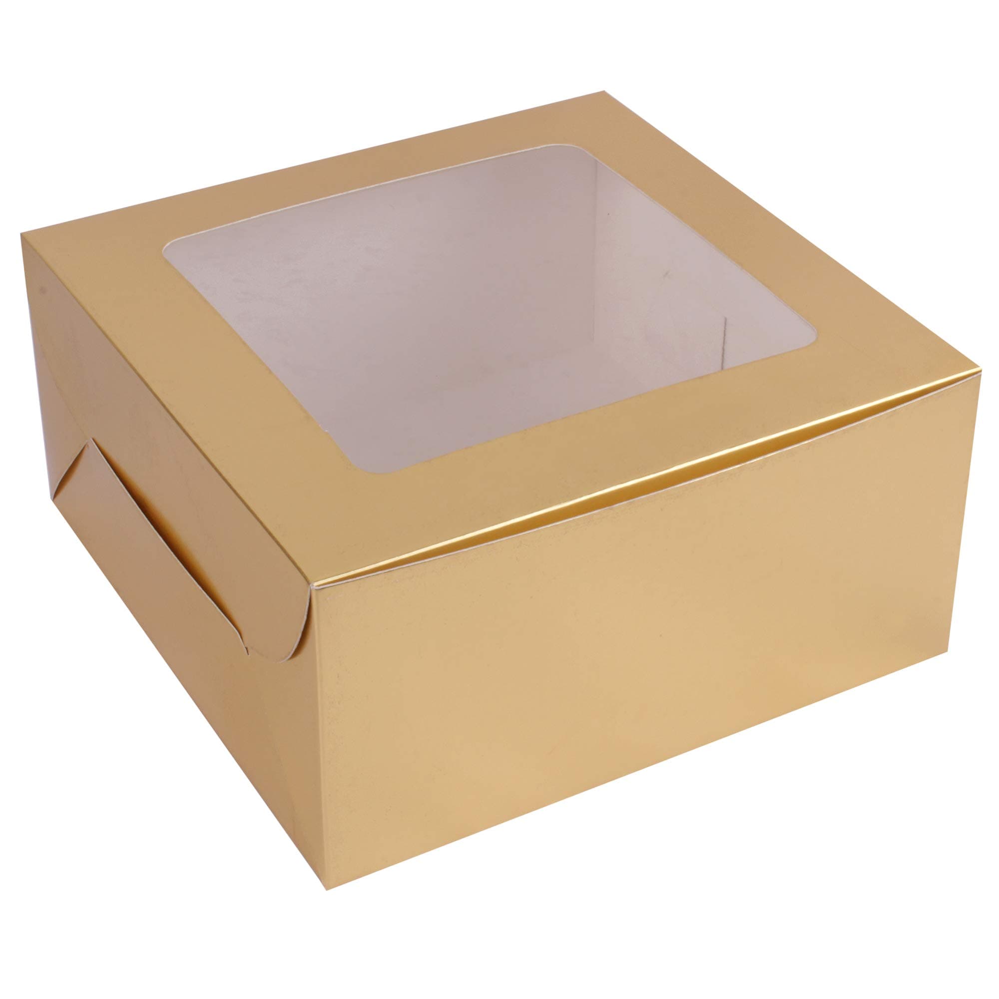 RELIABLE Packaging Golden Cake Box for Half KG Cake - Pack of 5, Paper