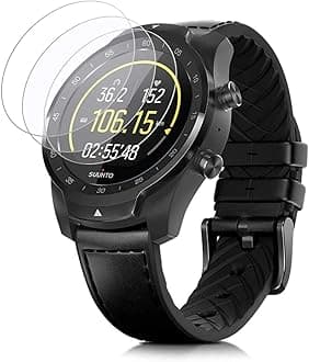 FINENIC Universal Round Watch HD Screen Protector. Anti-Scratch, Anti-Fingerprint, Tempered Glass (40mm Diameter) (3 Pack)