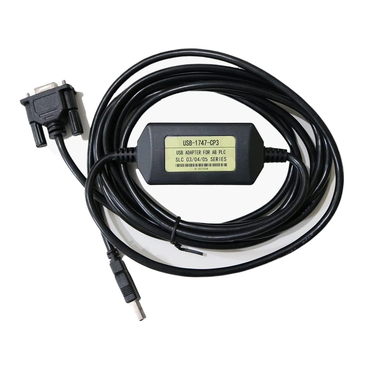 PLC Programming Cable Compatible with AB USB-1747-CP3 SLC 5/03 5/04 5/05