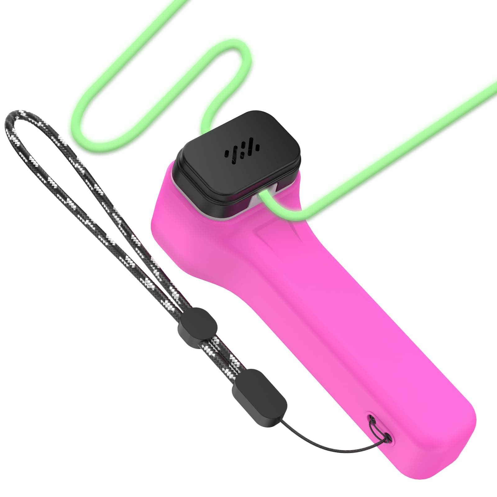 Silicone Case Cover for Loop Lasso Nano String Shooter, Anti-Slip Shockproof Protective Case Compatible With Lanyard (Glow Rose Red)