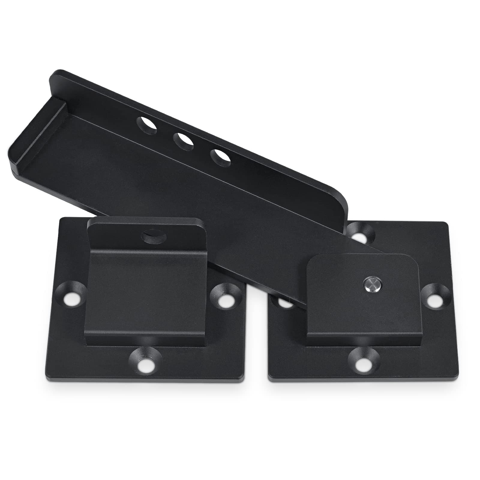 GreaTalent 7.5" Flip Gate Latch Lock with Padlock Hole, 4mm Heavy Duty Aluminum Alloy Adjustable Door Latch for Sliding and Swing Open Door, Outdoor Gate, Wooden Fence, Barn Door, Shed, Garage, Yard