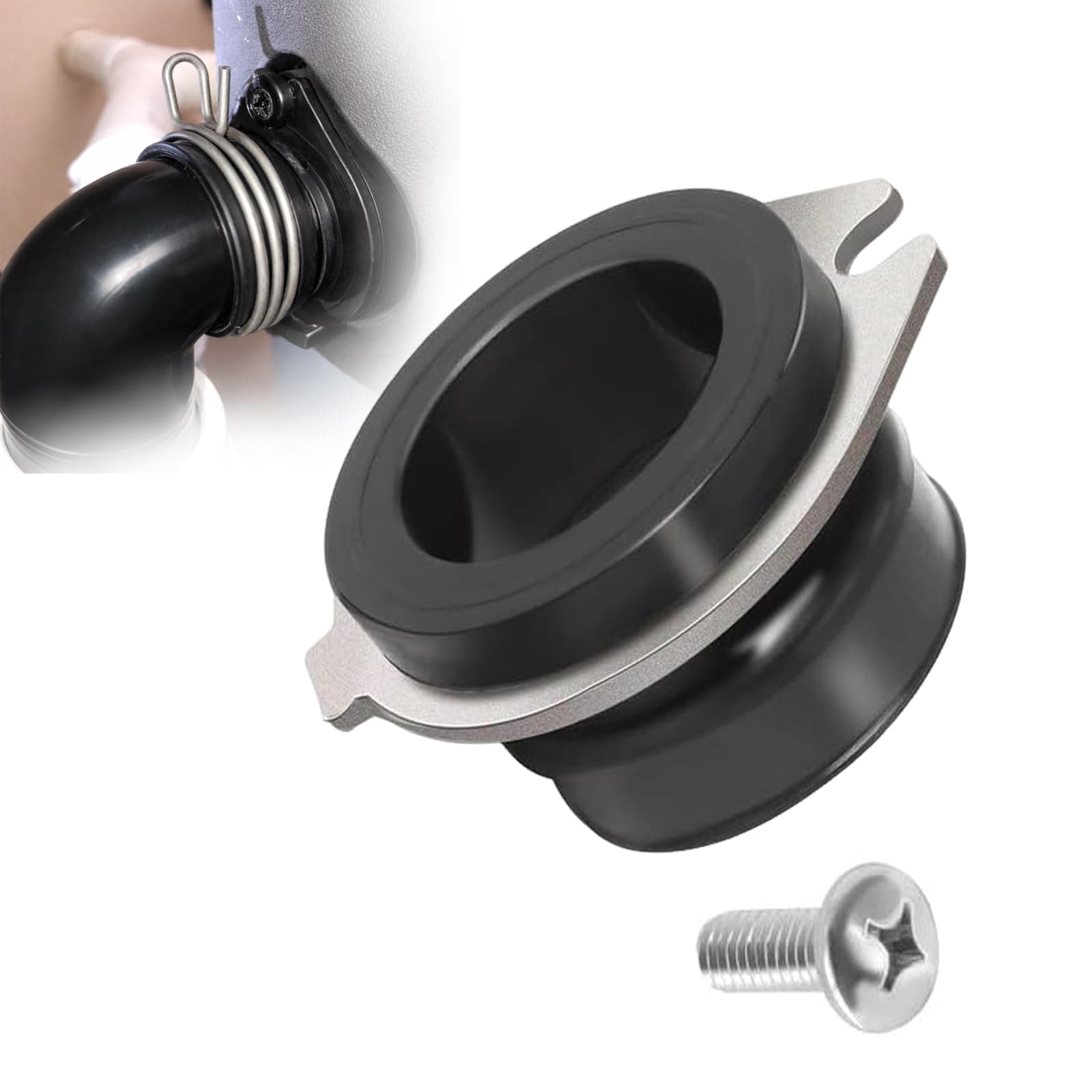 - 75499 Flex Coupler Garbage Disposal Replacement Parts Compatible with Insink-erator, Flexible Discharge Anti-Vibration Tailpipe Mount Coupling Replaces Part Number 74085