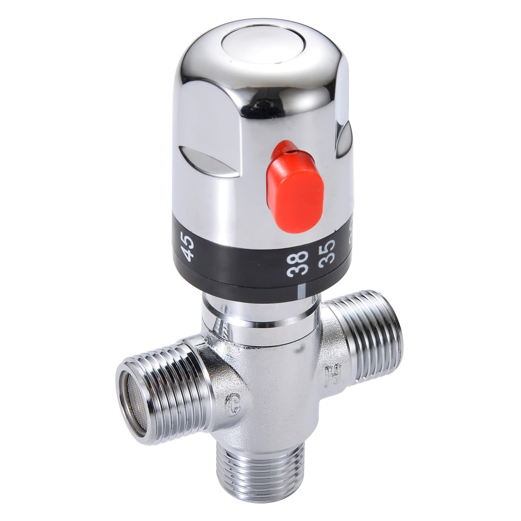 Chrome Thermostatic Mixing Valve Head/Universal Replacement for Douche Bidet Shattaf