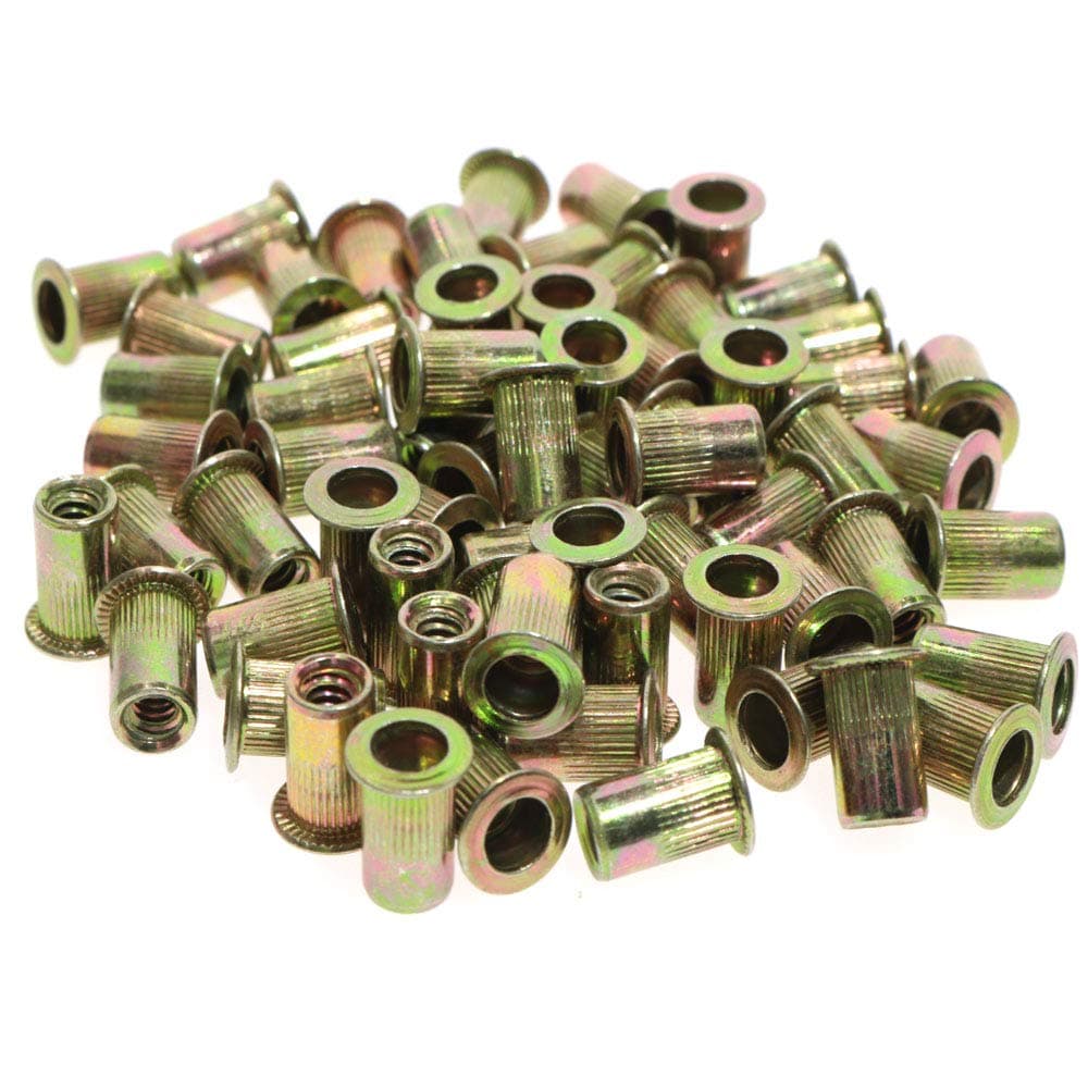 Ohaha 100pcs Steel Rivet Nut Insert #10-24