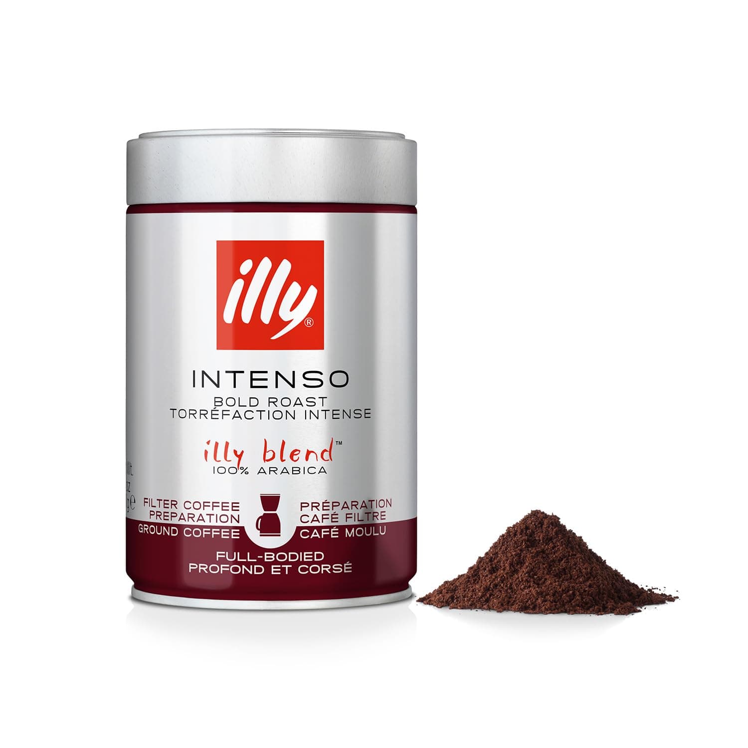 Illy Dark Roast Ground Coffee (For Filter Coffee) - 250 Gram|Can