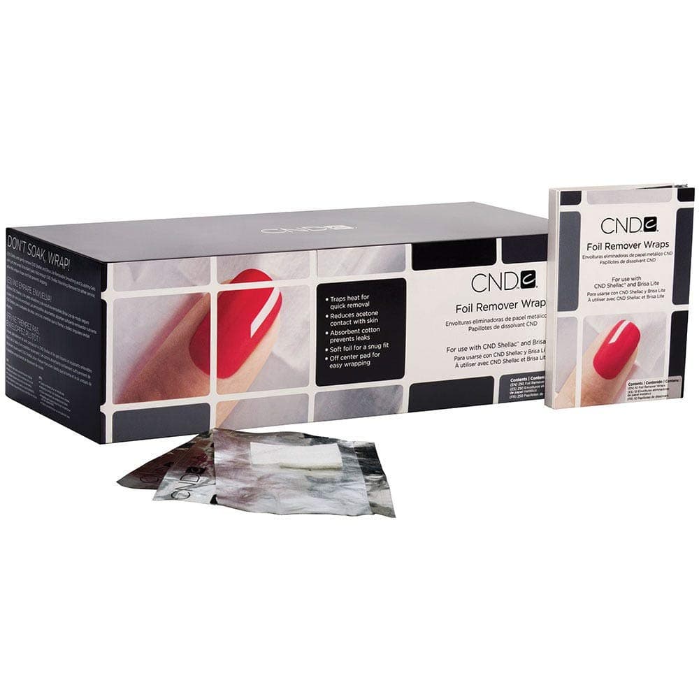 CND Shellac Brisa Lite Foil Remover Wraps, 250 Count