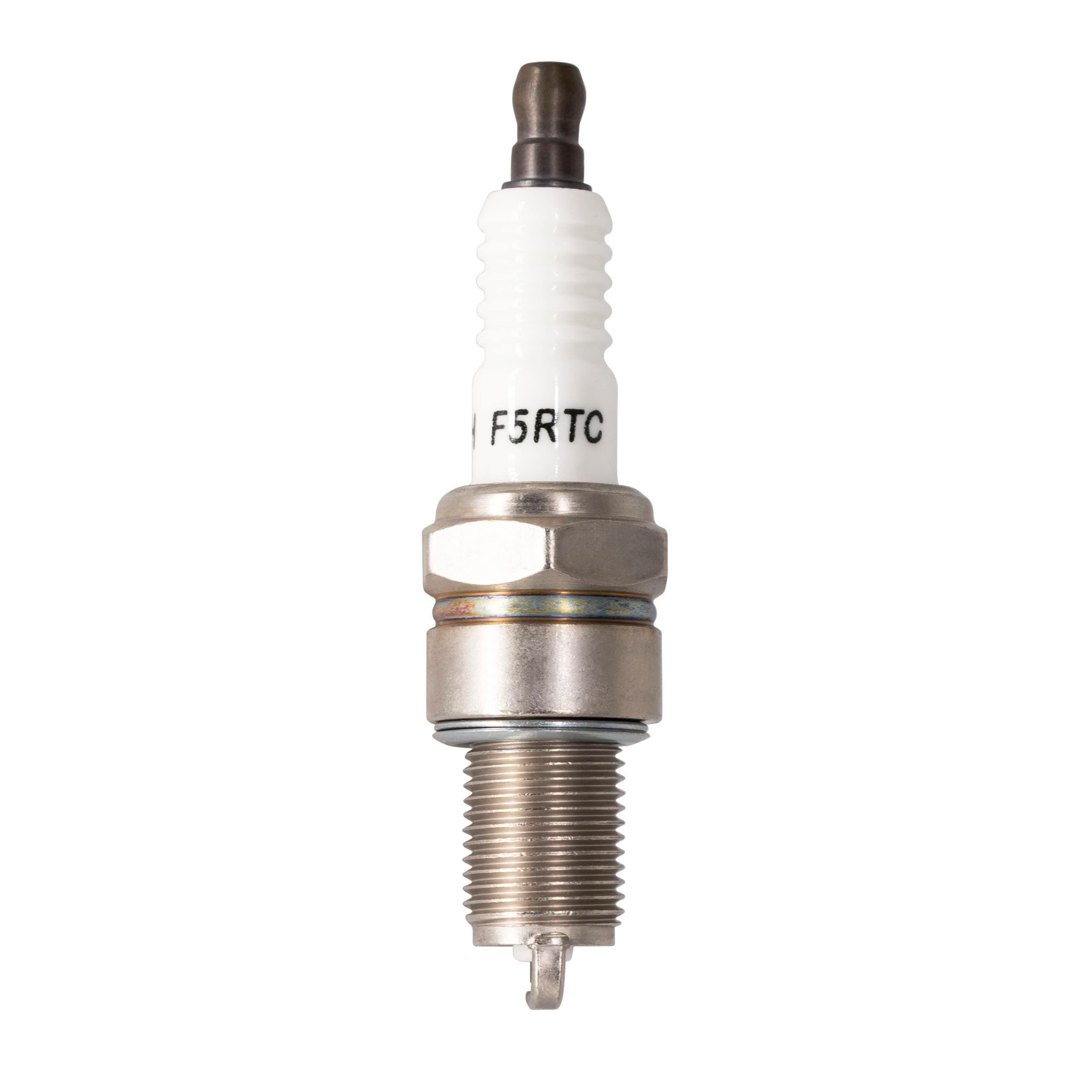 TORCH F5RTC Spark Plug Solid terminal Repalce for 7734/BPR5ES, for 322/RN11YC 404/RN12YC 8405, for 5305/IW16 3256/J16CR-U 3013/W14EXR-U 3021/W16EPR-U 3031/W16EXR-U, for Harley Davidson 5RL