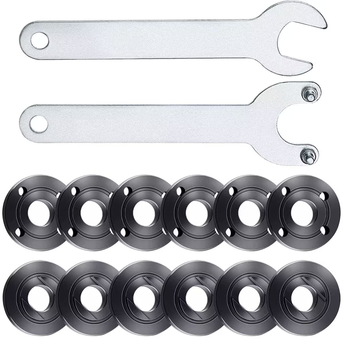 12pcs Angle Grinder Flange Nut Wrench Set, 6 x 5.5 in, 14cm