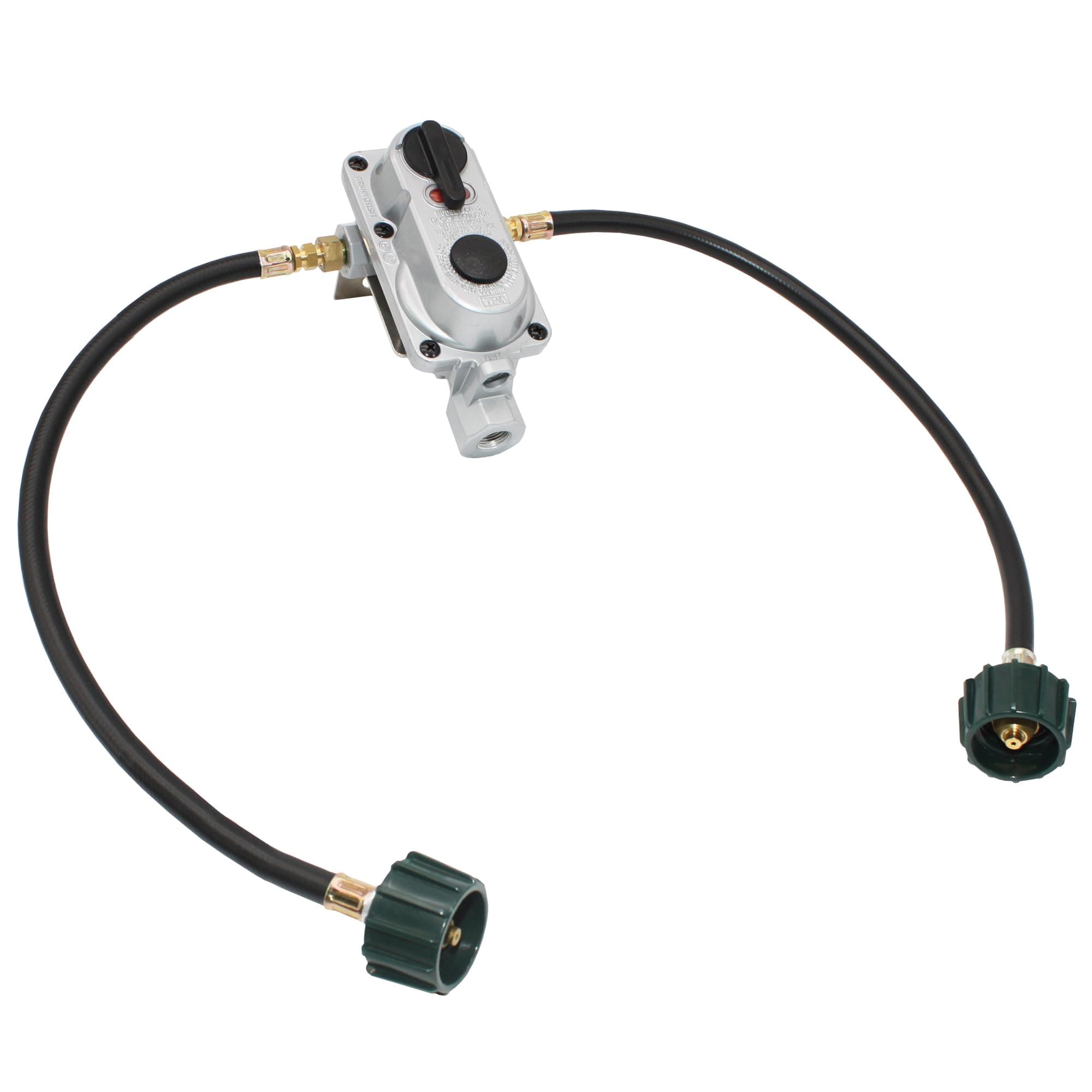 KT18ACR-2 2-Stage Auto Changeover LP Propane Gas Regulator with Two 18-inch Pigtails for RVs, Vans, Trailers