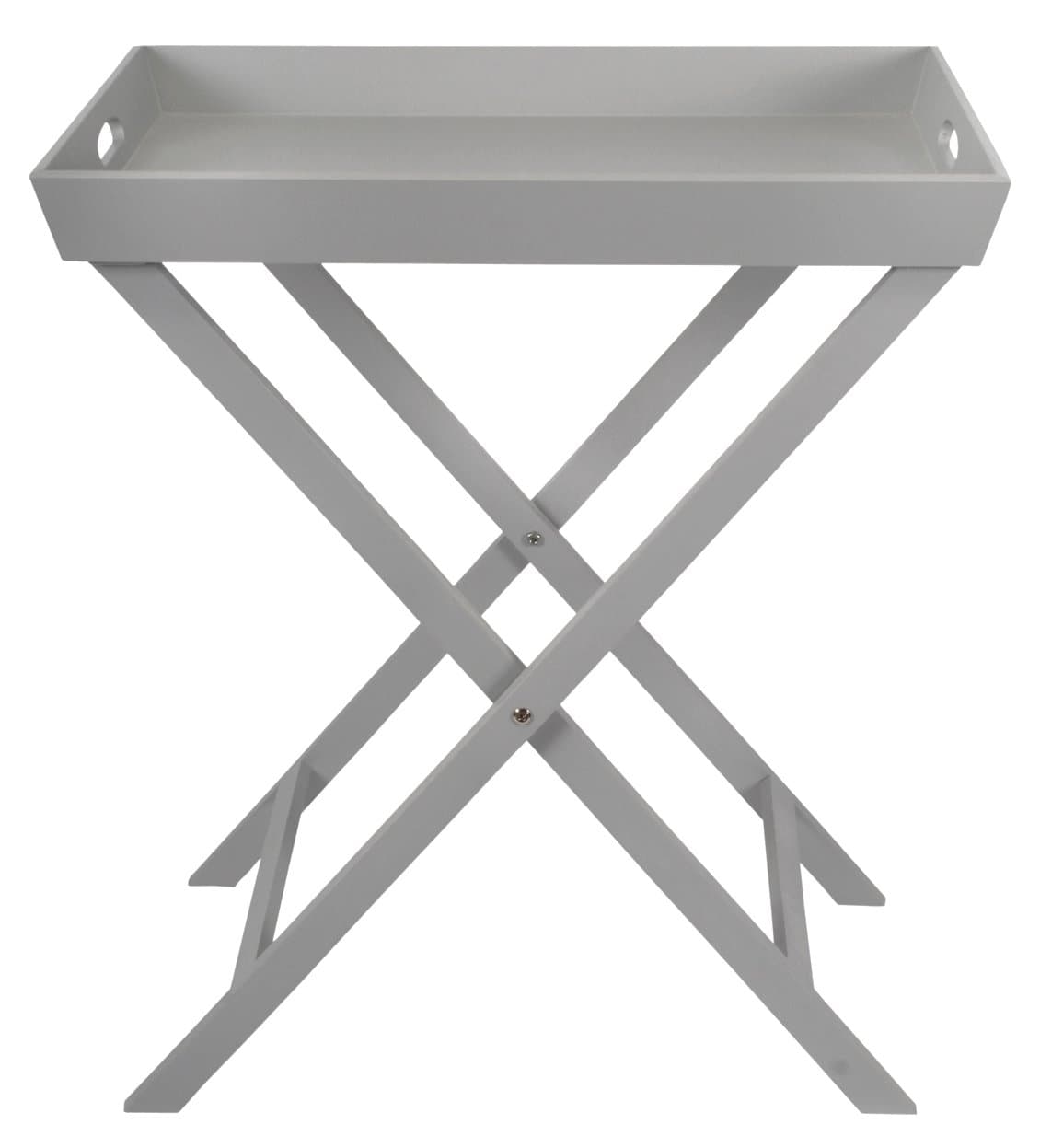 Sylvester Foldable Butlers Tray in Light Dove Grey