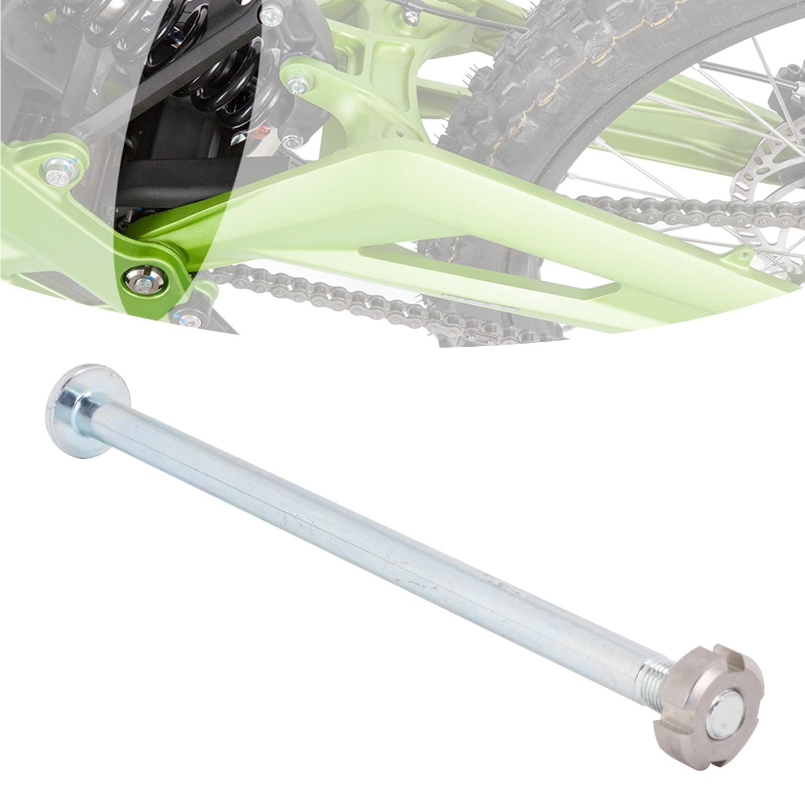 Bottom Axle with Nut for Surron Light Bee,Middle Center Mid Flat Fork Shaft Axis for Electric Dirt Bike Sur Ron Light Bee X and S