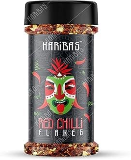 HARIBAS Dry Red Chilli Flakes Seasonings 100grms, Aromatic Spicy Dried Pizza Pasta Seasoning