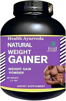Natural Weight Gainer | Body Growth Strength | Muscle Gainer | Proteins | Whey Supplement | Weight Gain Powder | Flavor Chocolate | Pack of 1