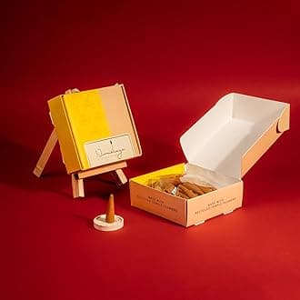 Nirmalaya 100% Natural Jasmine Incense Cones (Dhoop) Incense Cones (40 Units) Dhoop Cones for Pooja Incense Cones for Fragrance (Jasmine) Full