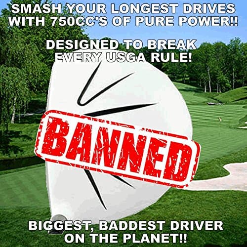 White Ghost Sooolong Illegal Non-CONFORMING High COR 750cc Huge Distance Banned Custom Golf Driver