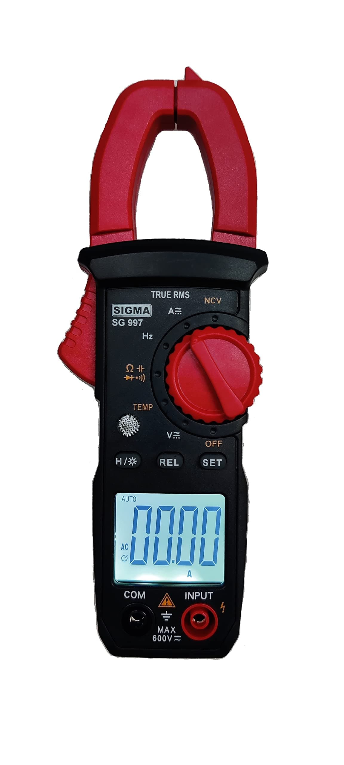 SIGMA Digital AC/DC TRMS Clamp Meter SG997 upto 600A AC/DC