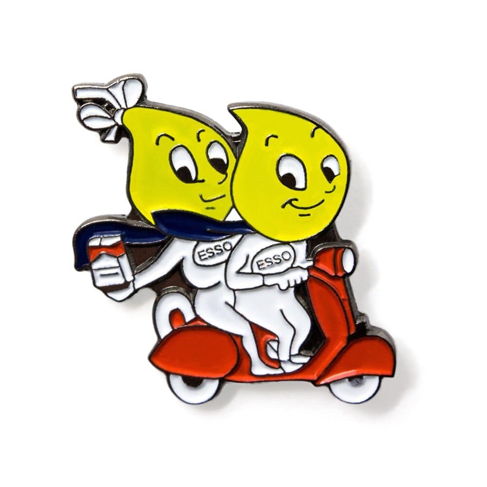 Esso Scooter Enamel Lapel Pin