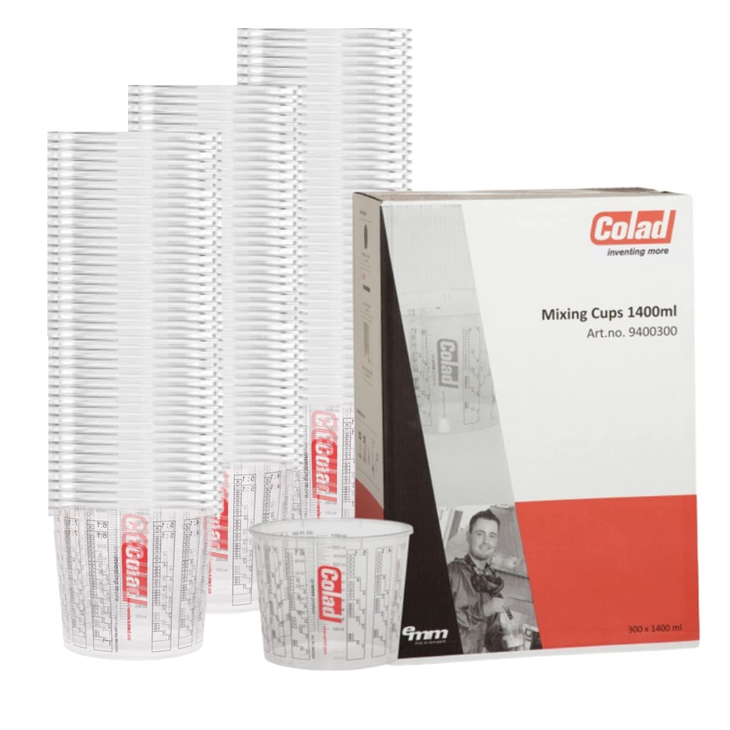 Colad 1400 ml Solvent Proof Mixing Cups
