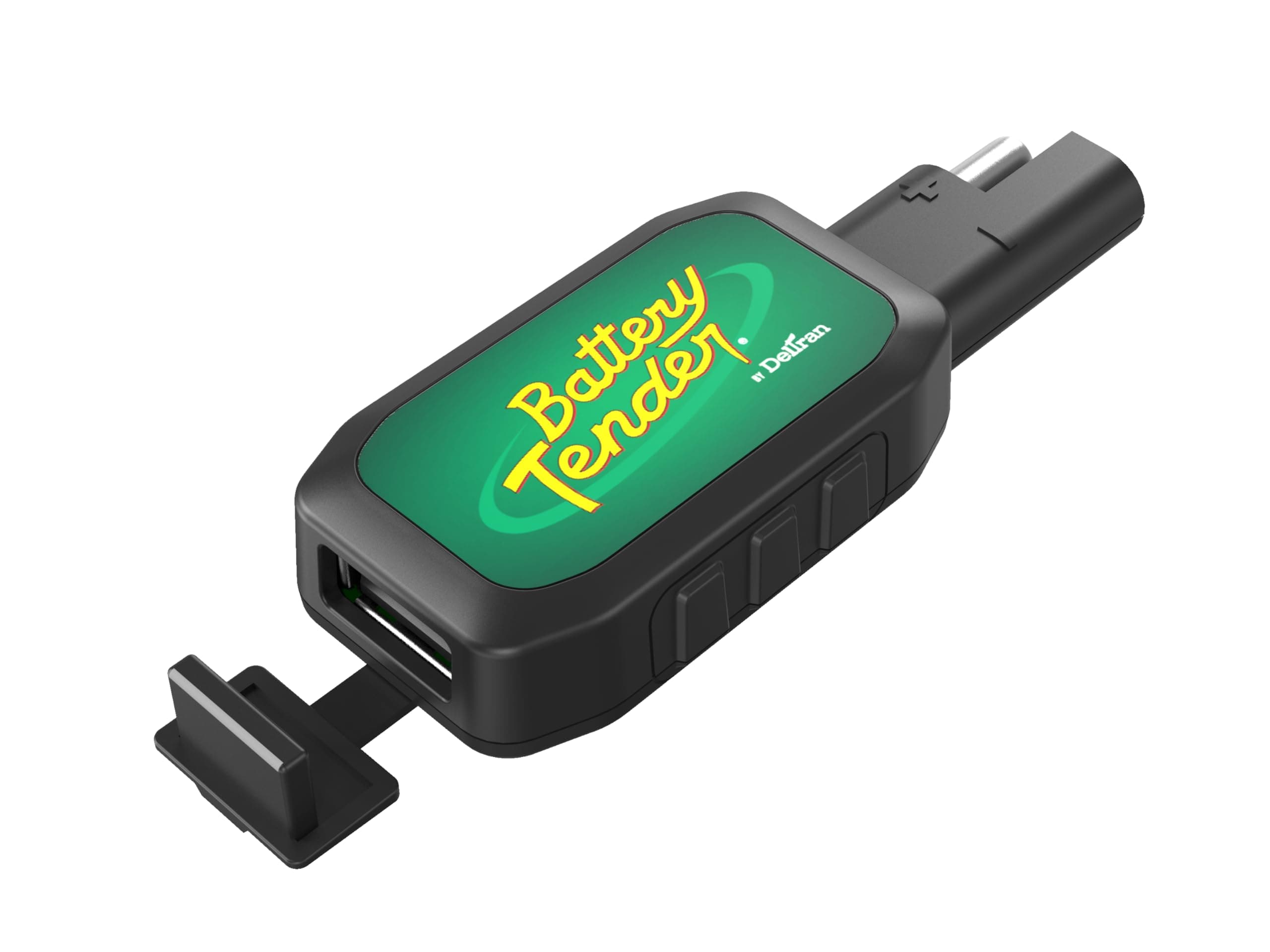 Battery Tender 081-0158 Black Quick Disconnect Plug with USB Charger
