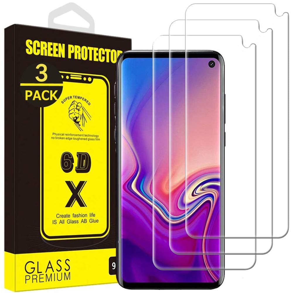 Yoyamo YVI-08 Screen Protector for Galaxy S10E,3PACK Tempered Glass Screen Protector[9H Hardness][HD][Case Friendly][Bubble-Free] for Samsung Galaxy S10E