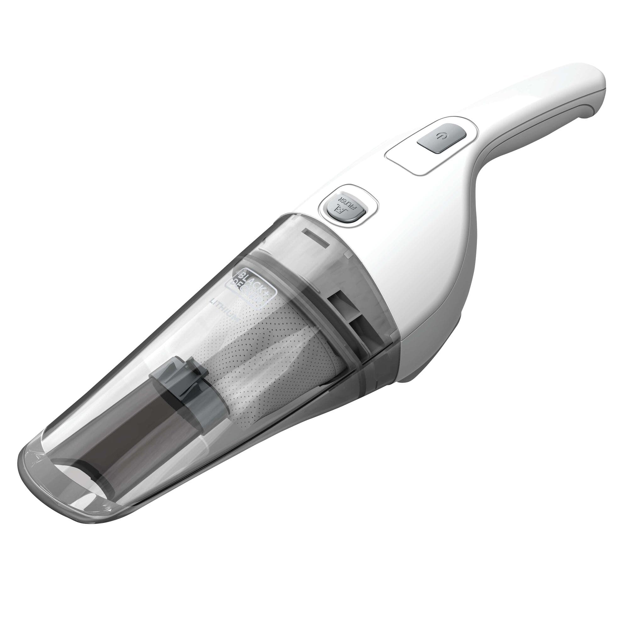 BLACK+DECKER Cordless Lithium Handheld Power Vacuum with Wall Mount Base and Charger, White (HNV220BCZ10FF)