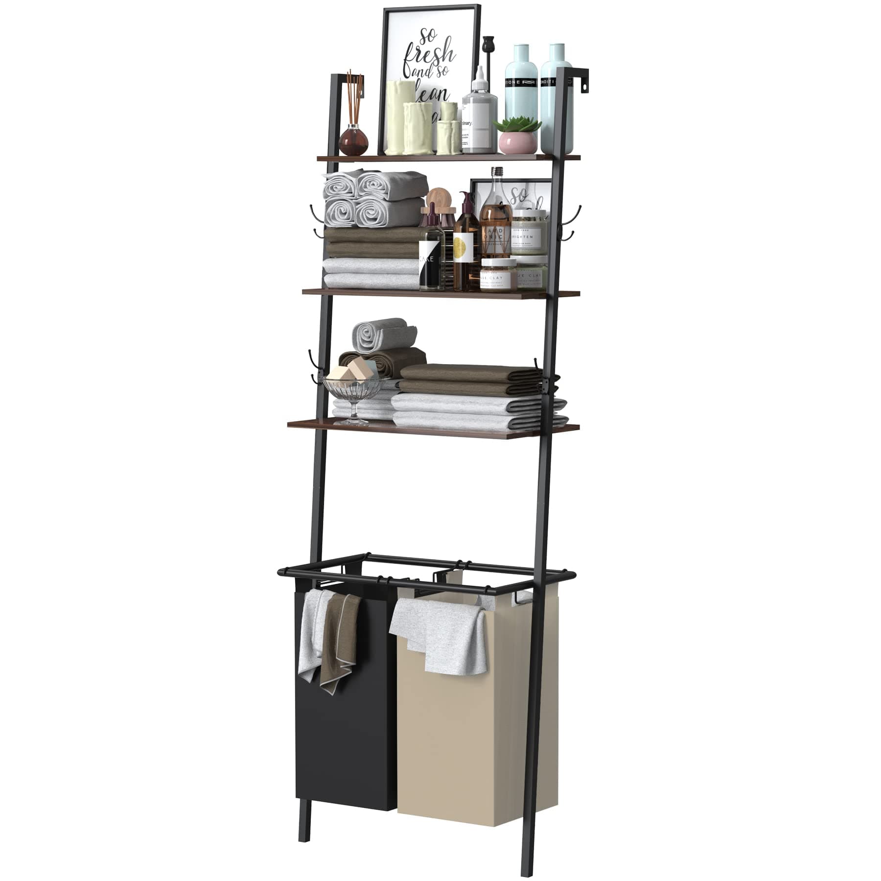 Laundry Hamper with Shelf