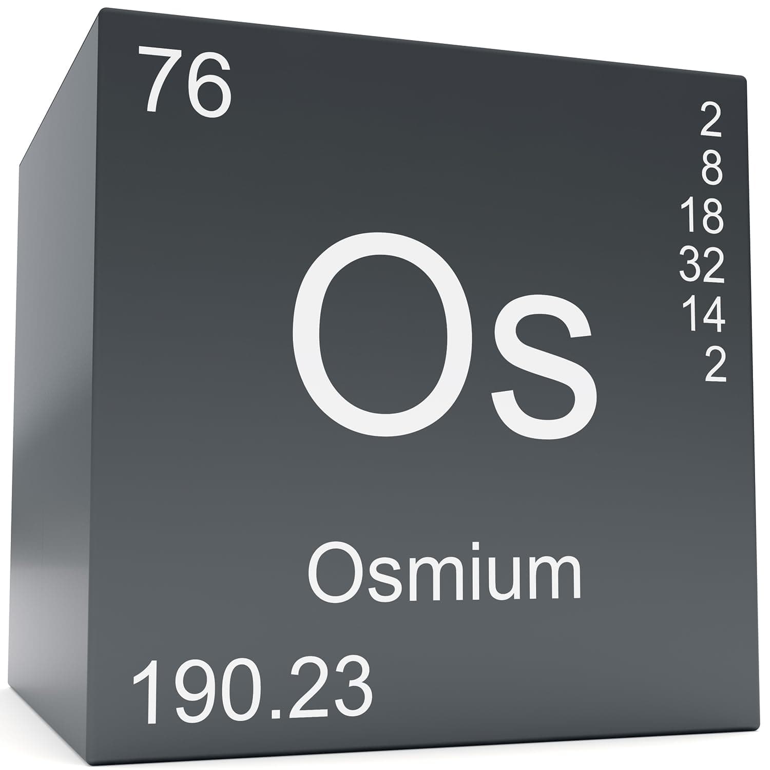 Moderock Osmium Metal Elements Periodic Table, Mirror Finished Density Cubes Collection, Purity 99.95%, Weight 21.5g/0.76Oz (Os Cubic 10mm/0.39")