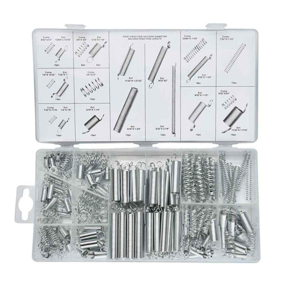 HOMEJIA 200 PCS Spring Assortment Extension Compression Spring Kit for Tools & Equipment, Hand Tools, Automotive, Replacement Parts, DIY with 20 Sizes