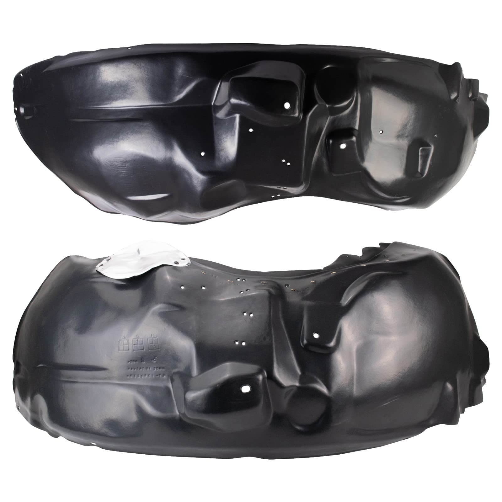 TRQ Front Inner Fender Liner Set Compatible with 2011 Ford F-150 FO1248138 FO1249155