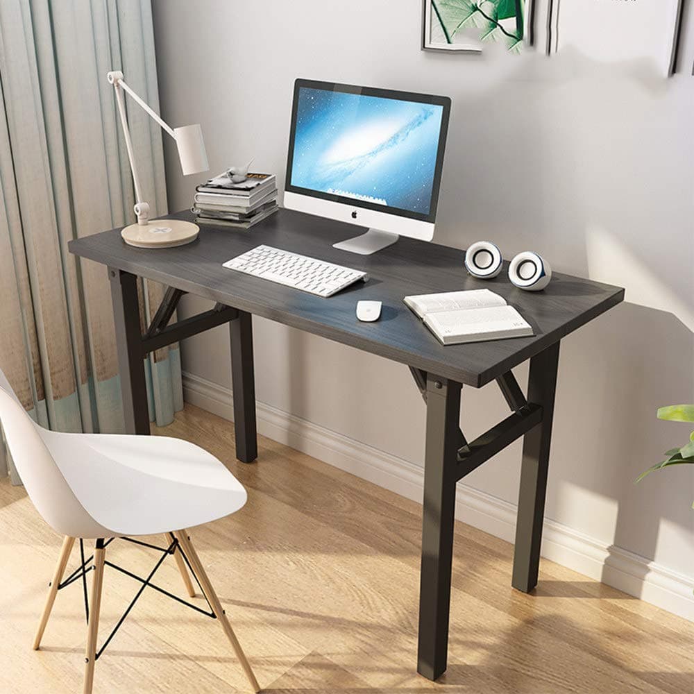 table Computer desk, foldable, desk, small for home(B, 80cm x 40cm)