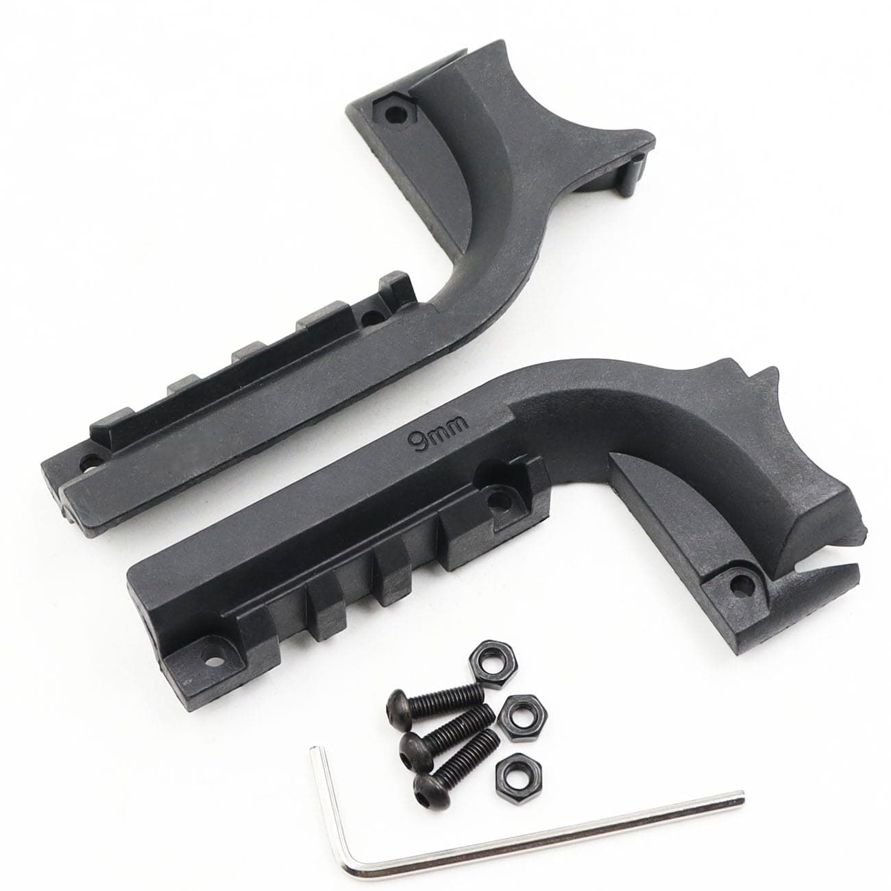 M9 Picatinny Rail Adapter Mount, 21mm Under Rail Laser Flashlight Mount for M9, with 3 Screws, 3 Nuts, and a Hexagon Wrench