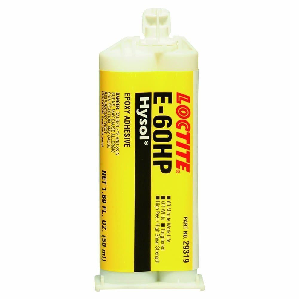 Loctite 237110 Off White E-60HP Hysol Epoxy Structural Adhesive, Toughened, 50 mL, 1.69 fl. oz., Dual Sided Cartridge