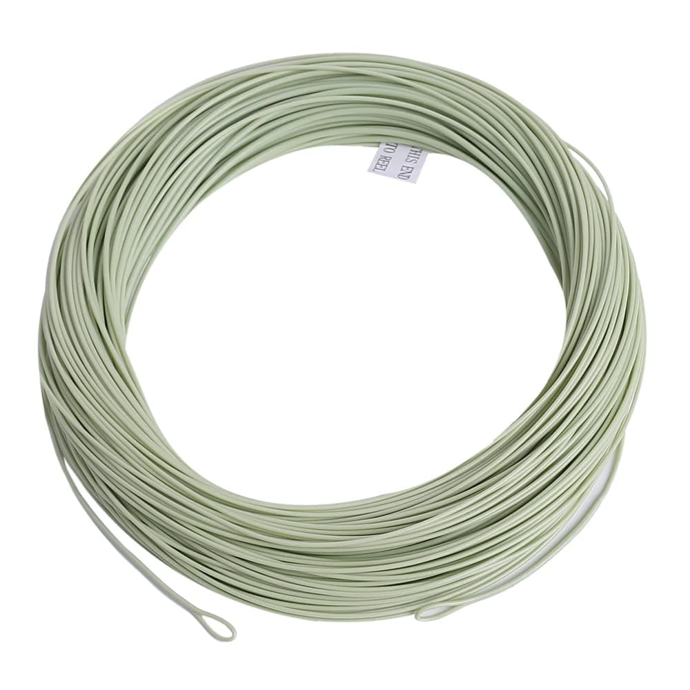 Floating Fly Fishing Line Weight Forward Design with Welded Loop(WF8F,Moss Green)