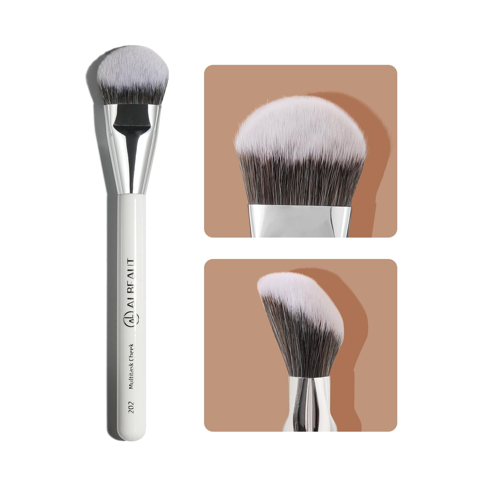 Foundation Brush Contour Blush Angled Contoured for Flawless Face Foundation Highlight Blush Makeup Multitask Cheek Brush 202
