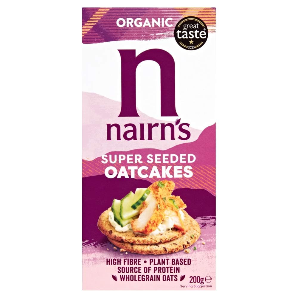 NAIRNS S/SEED ORG OATCAKES200G