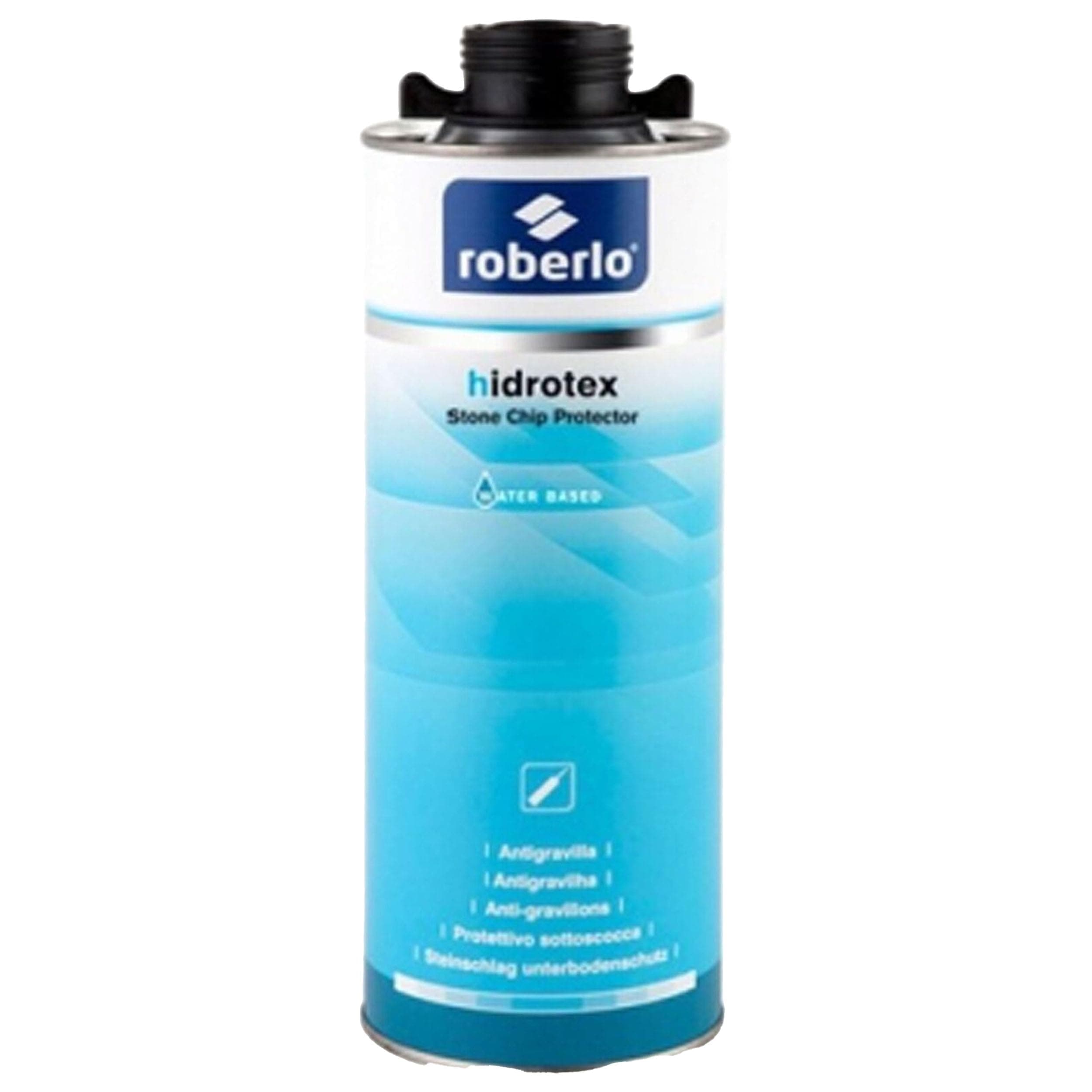 roberloAir Drying Water Based Stone Chip Protector 1KG Black Solvent Free Protect Underbody Of Car Prevent Damage To Paintwork Easy To Use Hard Wearing & Flexible Excellent Resistance To Water