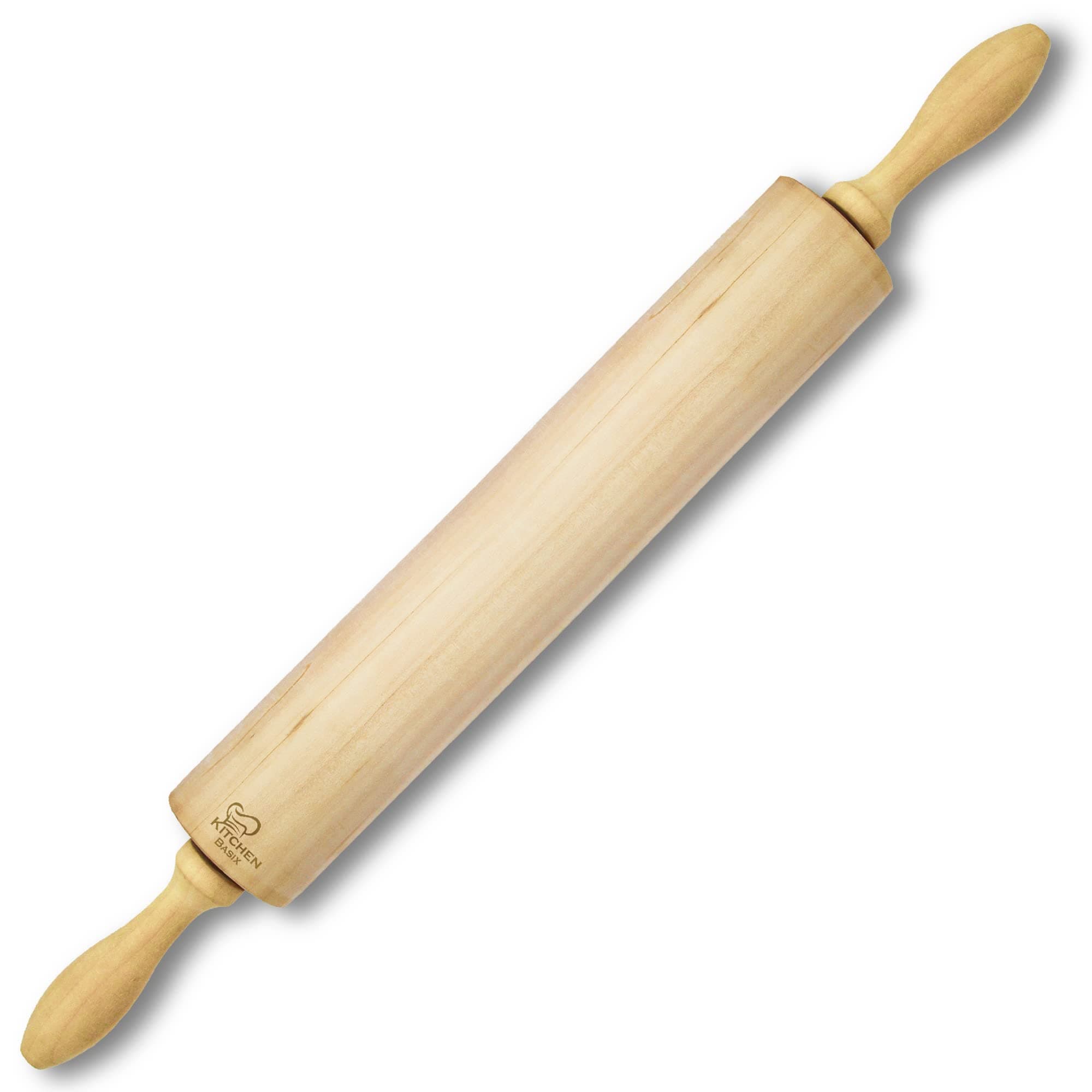 Classic Rolling Pin 16.5 Inches, Non-Stick Rolling Pins for Baking, Professional Dough Roller, Used by Bakers & Cooks for Pasta, Cookie Dough, Pastry, Bakery, Pizza, Fondant and Chapati