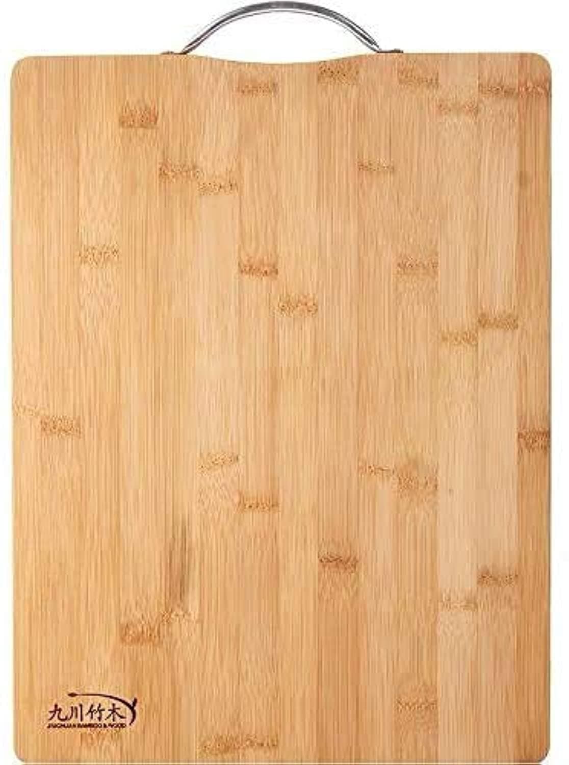 ECVV Bamboo Cutting Board, Chopping Board Kitchen, Home and Everyday use, Natural Bamboo (40x30cm)