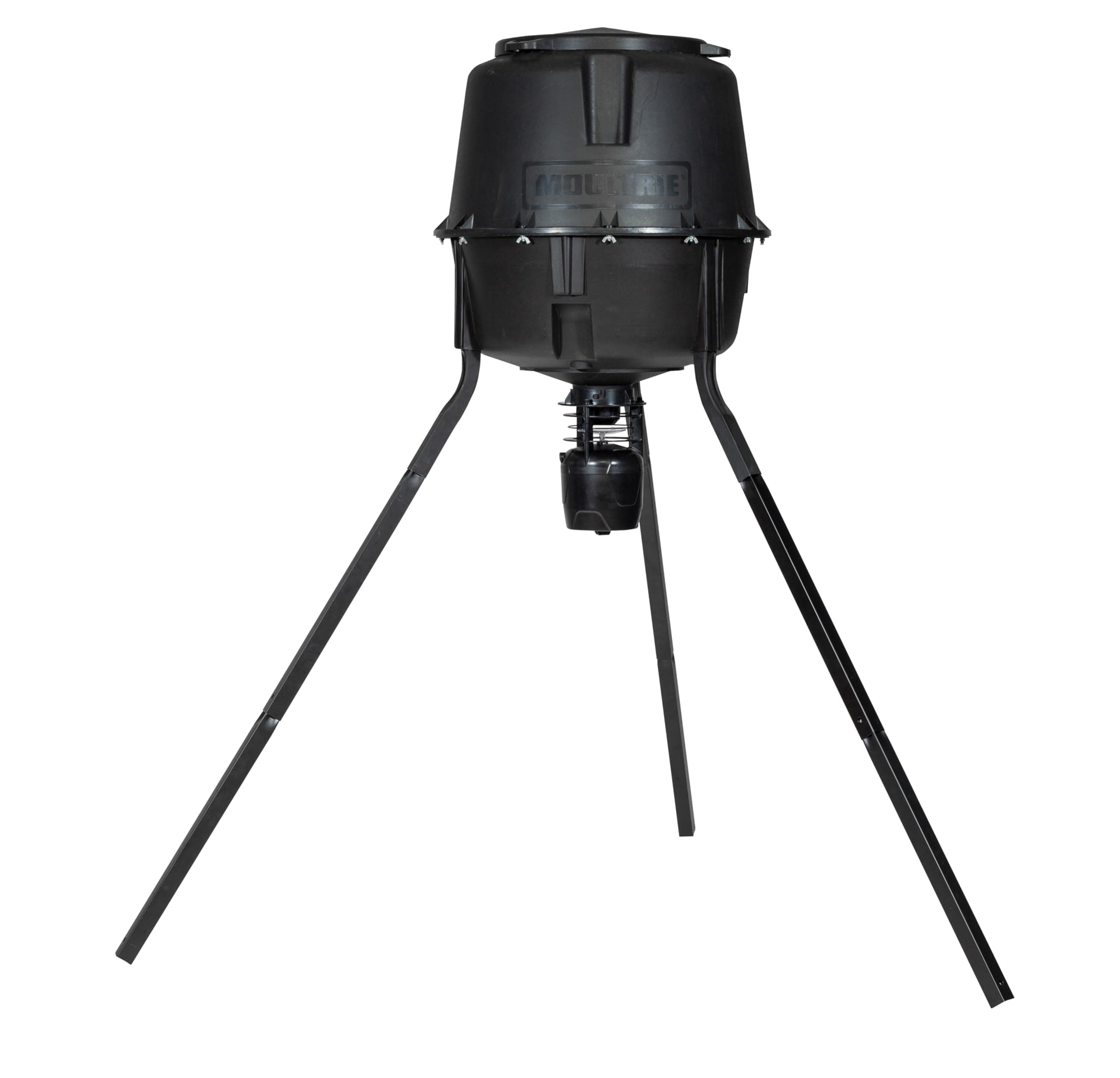 Moultrie 30-Gallon Deer Feeder Tripod - Moultrie Quick-Lock Hopper System - Digital Timer Control - 200 lb Feed Capacity - Durable Polymer Build - Metal Spin Plate