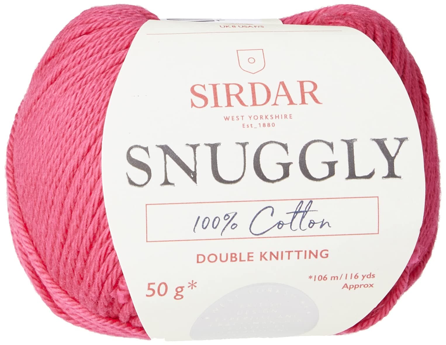Sirdar Snuggly 100% Cotton, Raspberry (755), 50g