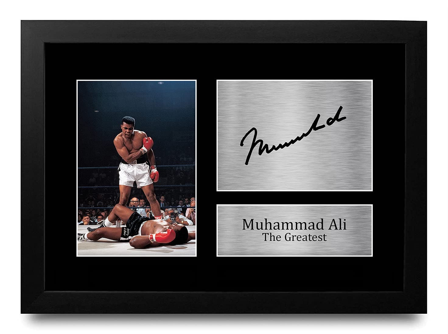 HWC Trading FR Muhammad Ali Gift Signed FRAMED A4 Printed Autograph Boxing Gifts Print Photo Picture Display