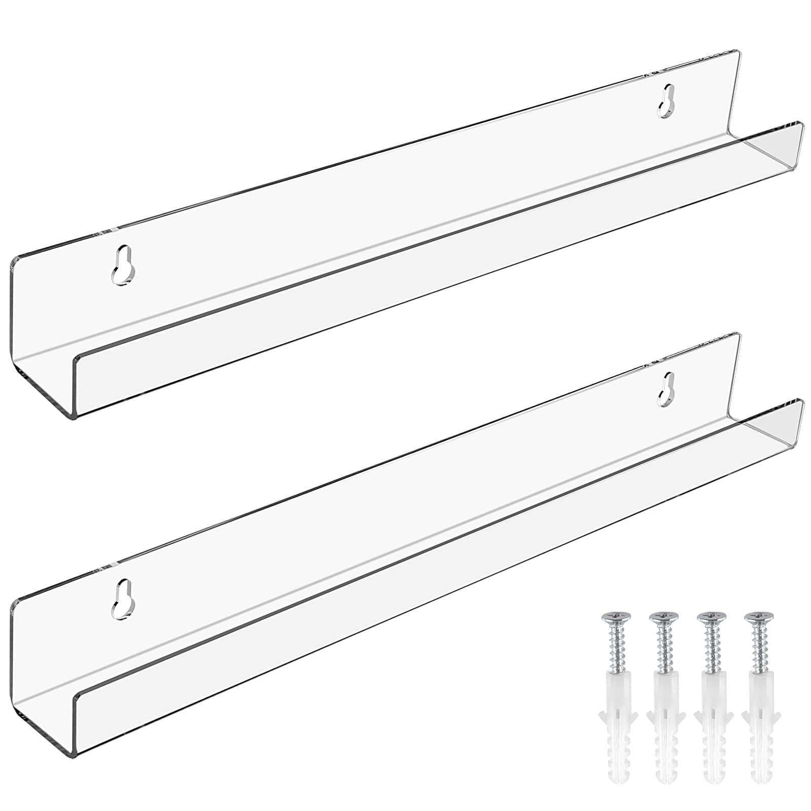 Acrylic Floating Shelves, Clear Wall Shelves